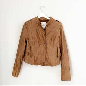 Anthropologie Hei Hei Faux Leather Jacket